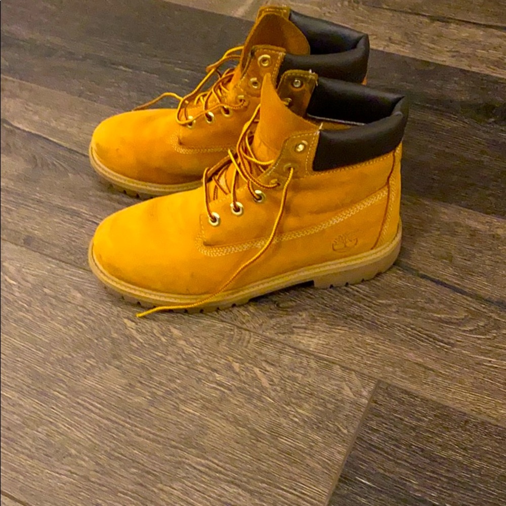 timberland boots 6 tan